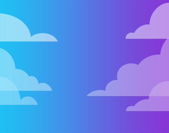 blue and purple sky with clouds
